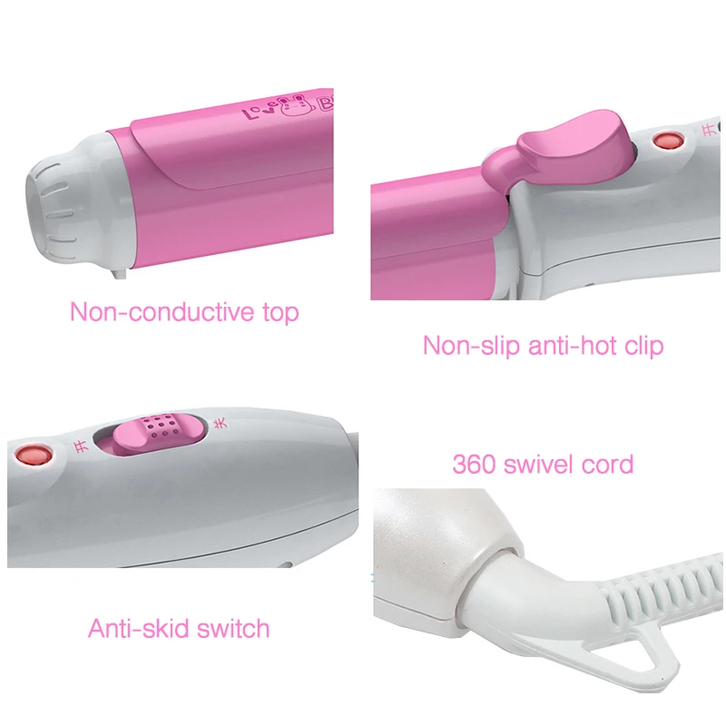 NOVUS мини электрические бигуди для волос портативные дорожные керамические щипцы