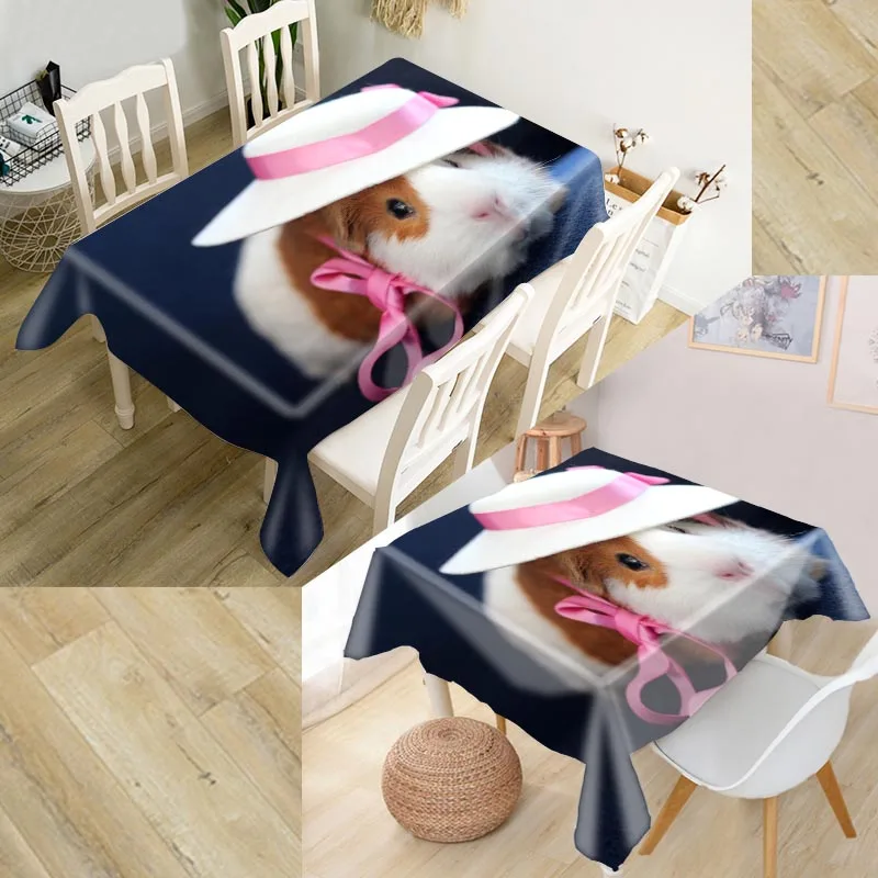 Nice Guinea Pig Tablecloth Waterproof Oxford Fabric Square/Rectangular For Wedding Table Cloth Cover TV Covers | Дом и сад
