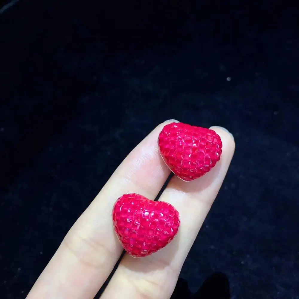 Женские серьги гвоздики из серебра 925 пробы с фианитом|Серьги-гвоздики| |