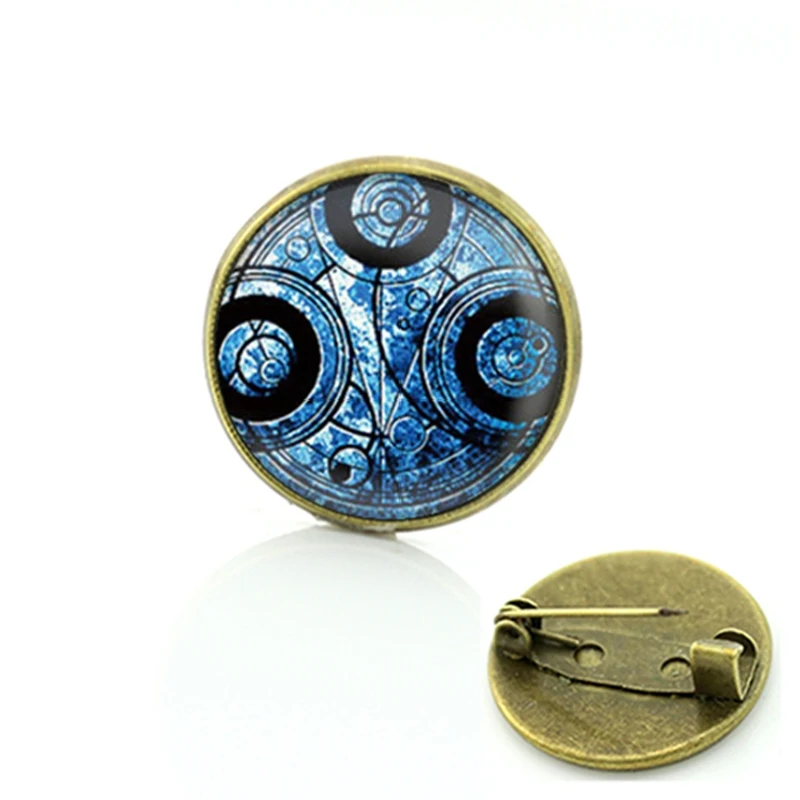 c453 TAFREE стимпанк телефонная будка Броши Dr Who коробка Chrono крест булавки Мода фильм Доктор лорд ТАРДИС мужской значок T620 - Окраска металла: c453