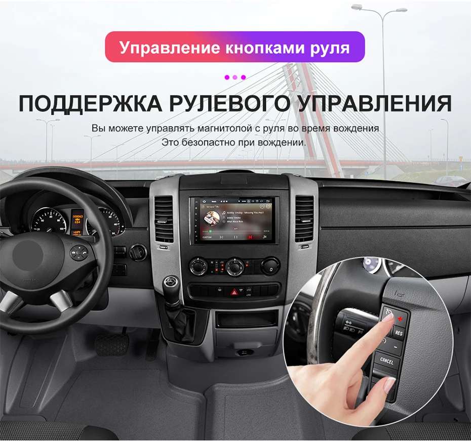 Isudar Штатня Навигация Автомагнитола мультимедиа 2 Din c 9 Дюймовым Экраном на Android 8.1.0 для Mercedes/Benz/Sprinter/Viano/Vito/B-class/B200/B180 с Поддержкой CANBUS канбус и Встроенным Микрофоном