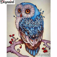 dispaint full squareround drill 5d diy diamond painting animal owl scenery 3d embroidery cross stitch home decor gift a11401