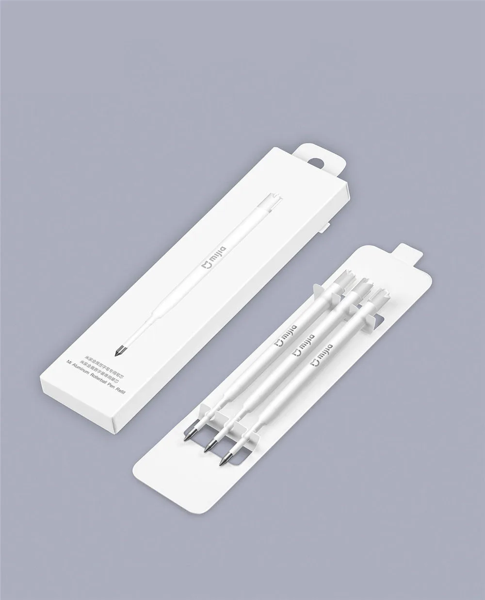 Metal Refill Оригинальные металлические ручки Xiaomi Mijia 9,5 мм для подписи PREMEC гладкие швейцарские черные Сменные Золотые/серебряные прочные ручки - Цвет: Metal Refill