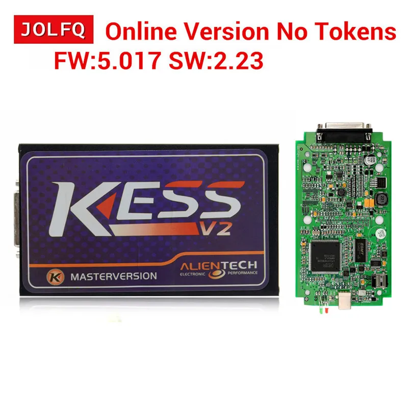 Главный блок онлайн версии Master No Tokens Kess 5 017 V2 V5.017 OBD2 менеджер Тюнинг Комплект V2.23 ECU