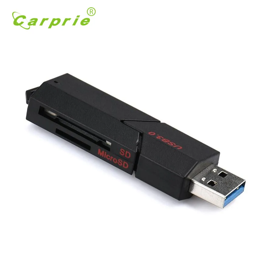 Binmer Новый 2in1 USB 3 0 высокоскоростной для Micro SD SDXC T Flash TF кардридер адаптер 17Jun22