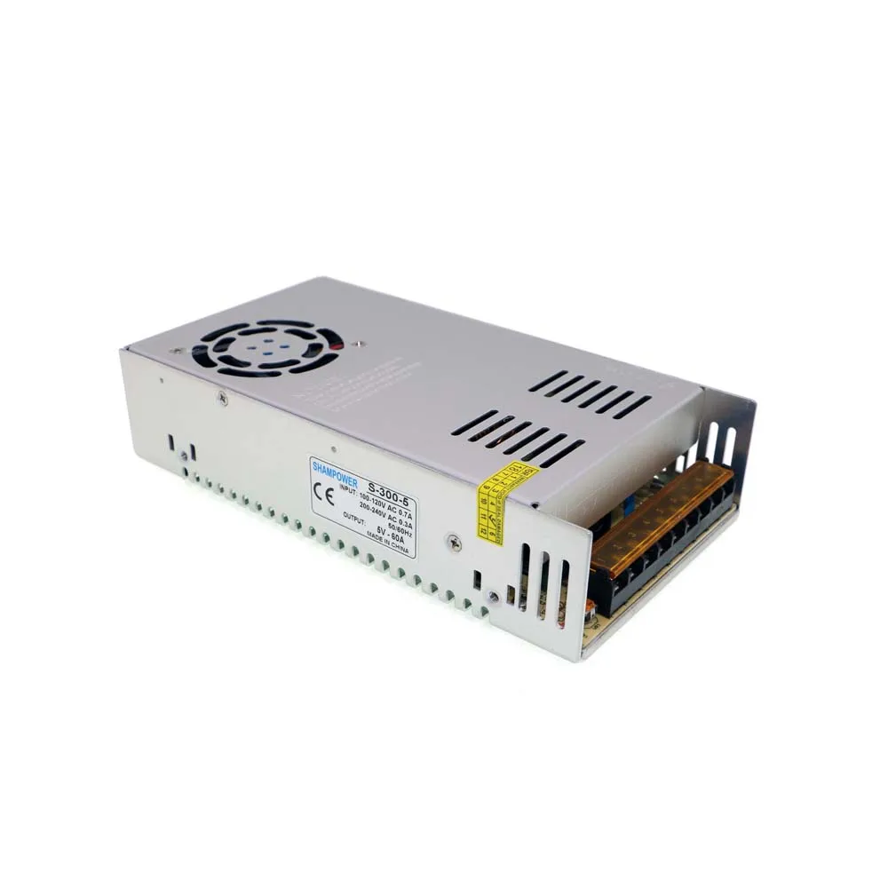 

DC 5V Power Supply 300W 60A AC 110V/220V To DC 5V Switch Power Supply Security Adapter Power Supply For LED Strip Light Motor