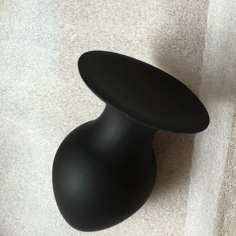 Черная силиконовая большая Анальная пробка диаметром 2 8 дюйма огромная супер