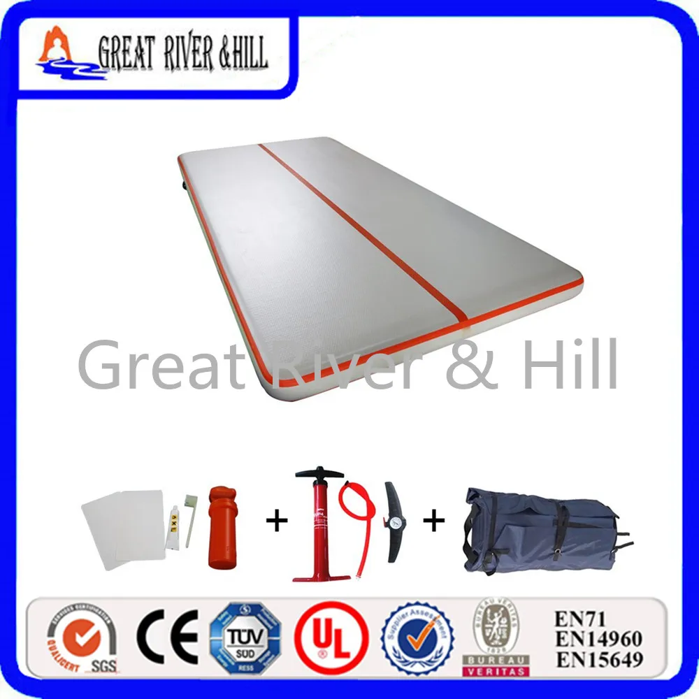 

Cheap price Great River Hill inflatable air track 4m x1m gymnastics for sale
