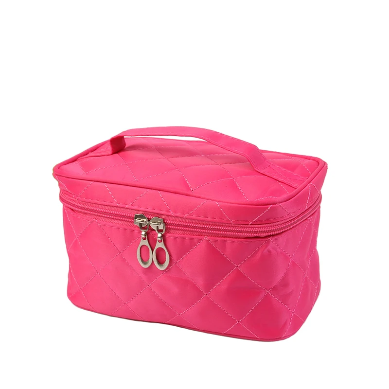 Новинка 2019 нейлоновые косметички с алмазной решеткой женские маленькие сумки