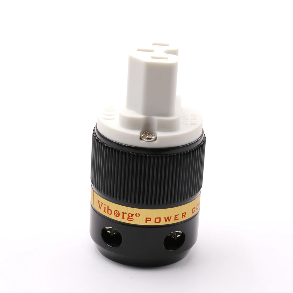 100 шт. Viborg VF535 99.998% Красный медный IEC Женский штекер HIFI аудио разъем для DIY шнуров