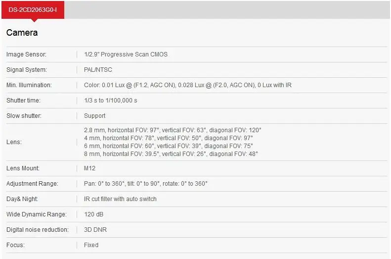 Английская версия DS-2CD2063G0-I 6MP IR 30m фиксированная цилиндрическая сетевая камера Замена DS-2CD2085FWD-I