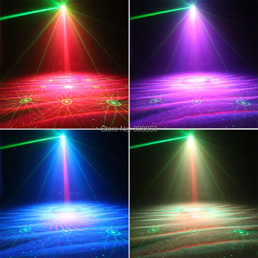 ESHINY R & G лазер 64 шаблона Аврора вода галактика небо эффект красный зелёный синий