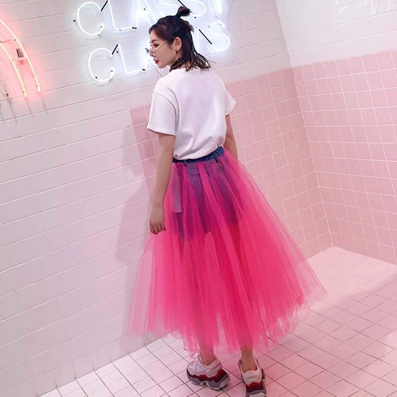 Женская уличная футболка с коротким рукавом 7 Mang белая и черная свободная принтом