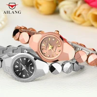 cute mini size women thin bracelet watches real tungsten steel rose gold watch quartz elegant lady dress wrist watch brand reloj