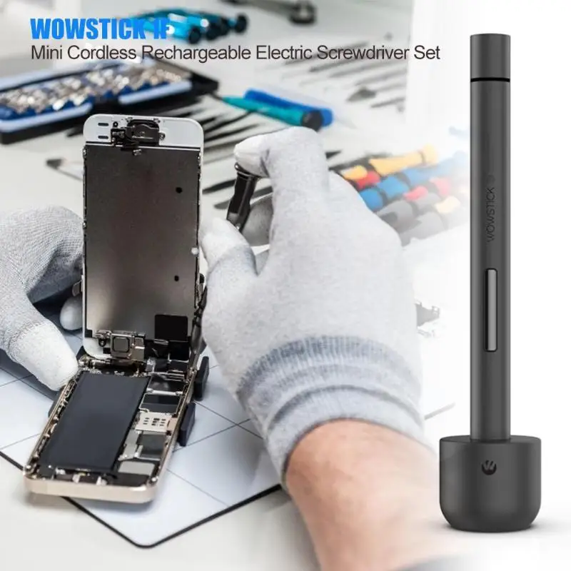 Новинка, электрическая отвертка Wowstick 1F Pro, перезаряжаемая, беспроводная, шуруповерт, светодиодный светильник, литиевая батарея