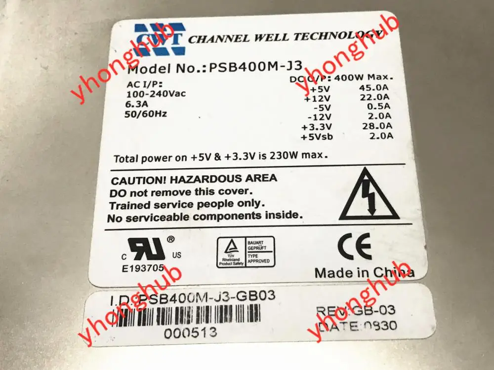 CWT Channel Well Technology PSB400M-J3 серверный источник питания 4000 Вт | Компьютеры и офис