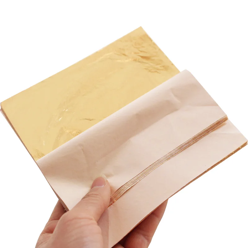 Color 2.0 Imitation Gold Leaf Copper Foil 1000 Leaves per pack 14 x cm for art work gilding decoration | Дом и сад