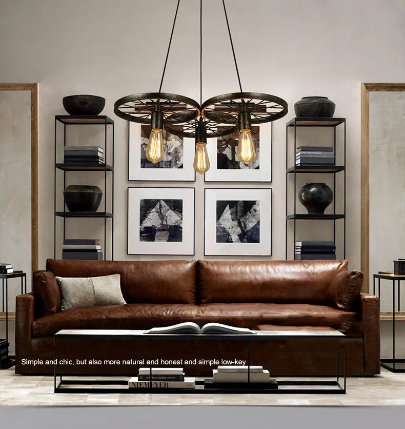 T винтажный креативный подвесной светильник в стиле лофт светодиодный ными