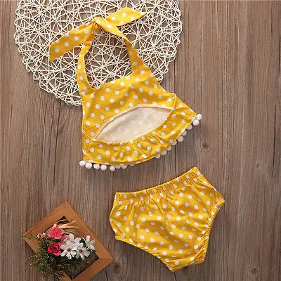 Милая Одежда для маленьких девочек коллекция 2017 года сезон лето топы в желтый