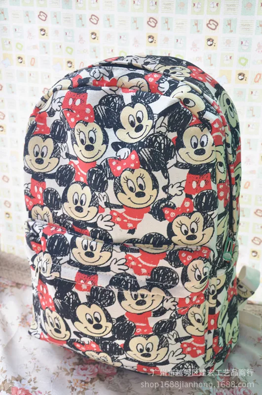 Disney Микки Маус мультфильм childrenl рюкзак мешок для школы сумка для отдыха начальной школы студент способа сумки Дорожная