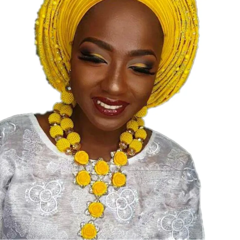 

Crystal Jewelry Set For Women Braid Pentagram Ball Earrings Necklace Set High Quality African Wedding Beads Free Shipping 2018