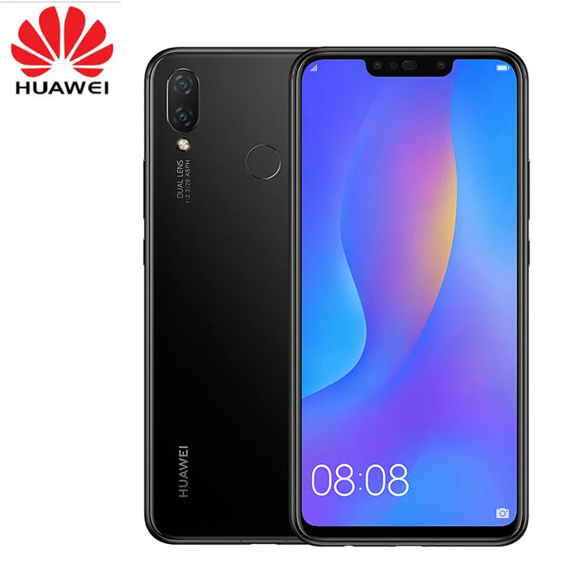 Huawe nova 3i 4G 128G 6 3 дюймов 4 камеры мобильный телефон Kirin 710 Восьмиядерный Android 8 1 3340 мАч сканер отпечатков пальцев