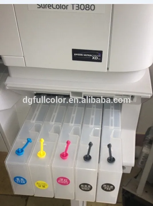 1200ML Refill ink Cartridge for Epson SureColor SC-T7080 T5080 T3080 inkjet printer cartridge with 10pcs Reset Chip