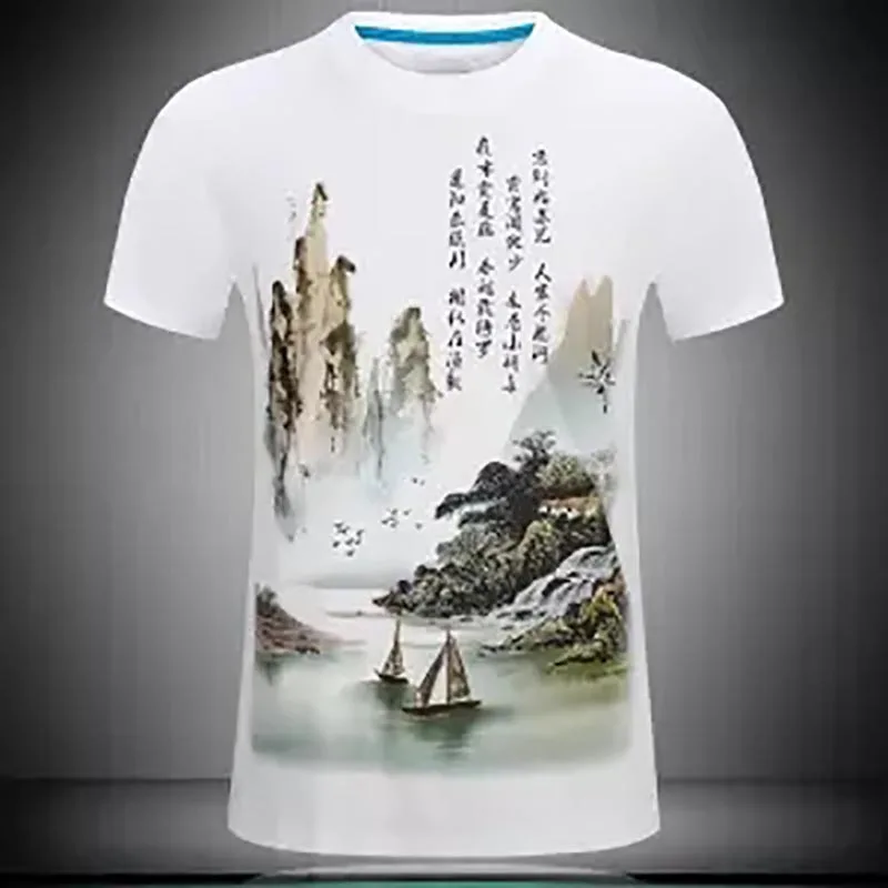 Мужская брендовая одежда с круглым вырезом футболка короткими рукавами и