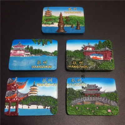 Шэньчжэнь Ханчжоу Китай магнит на холодильник наклейки сувениры 3D Смола ручная