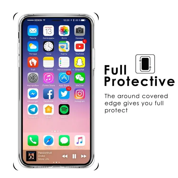 100 шт./лот 0,5 мм с украшением в виде кристаллов гелевый Чехол для iPhone X 8 7 S8 плюс samsung S7 Ультра-тонкий прозрачный мягкий чехол из ТПУ с изображением для Note 8 6 6s плюс