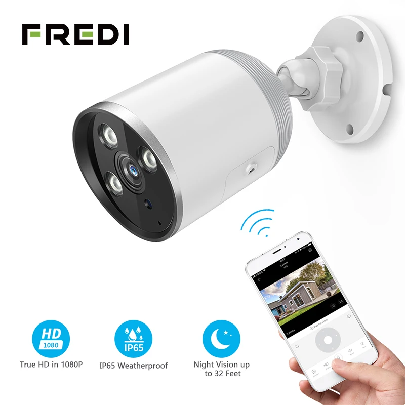 FREDI YCC365 1080P IP камера водонепроницаемая наружная цилиндрическая видеонаблюдения