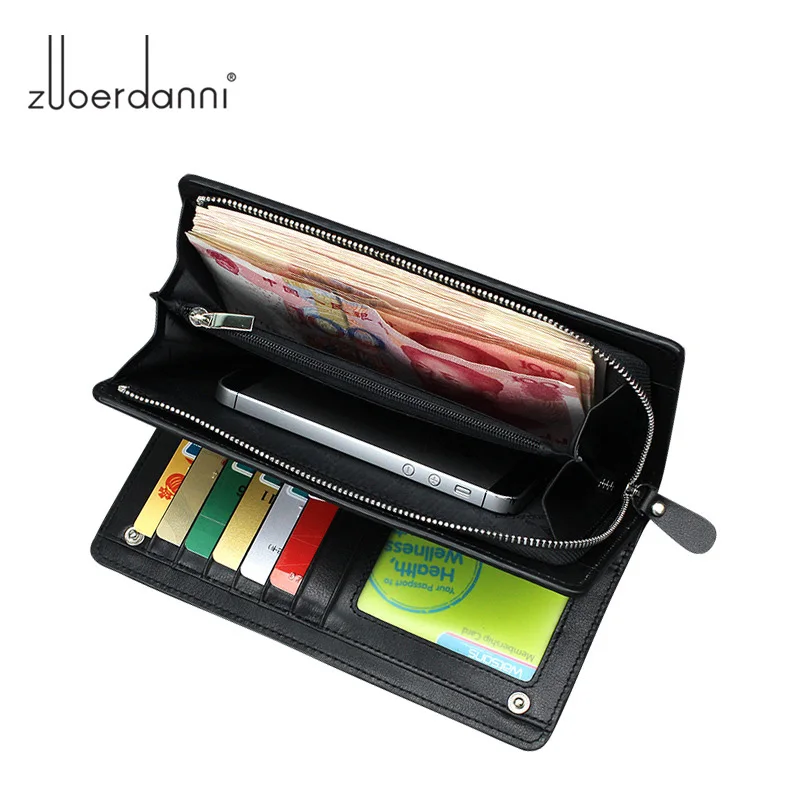 

Top Quality Genuine Leaether Male Purses and Cowhide Leather Man Wallet Bank Credit Card Holder Case Coin Cash Phone Wallet
