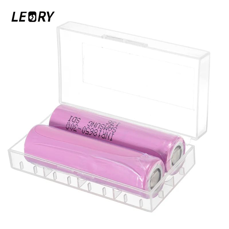 LEORY 2 шт./лот INR18650-30Q 3000 мАч 3,7 в литий-ионная литиевая аккумуляторная батарея с коробкой для samsung Li-lon питание 20A Batteies