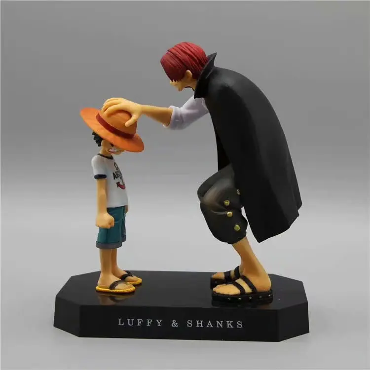 Аниме One Piece Экшн фигурки соломенная шляпа Луффи Шанкс красные волосы фигурка