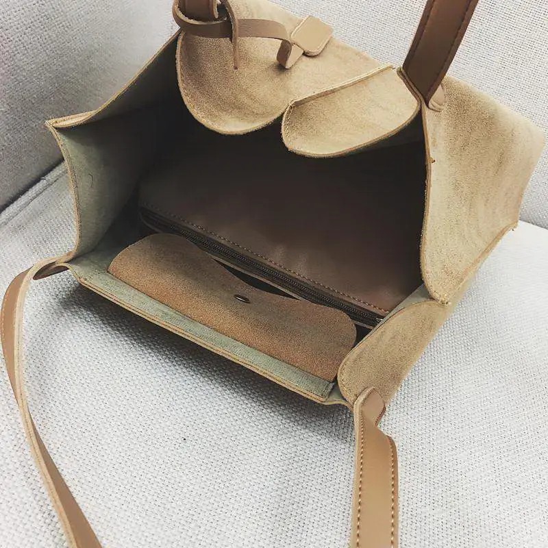 Женская сумка тоут из ПУ кожи с ручками и плечевым ремнём|Сумки ручками| |