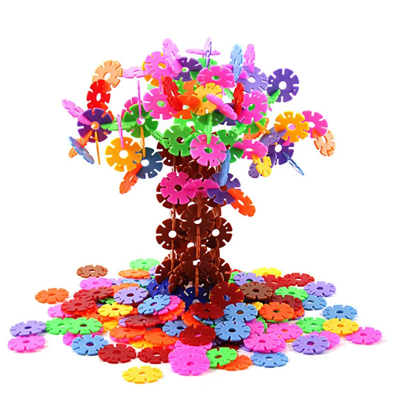 200 шт. детский пластиковый пазл-Снежинка | Игрушки и хобби