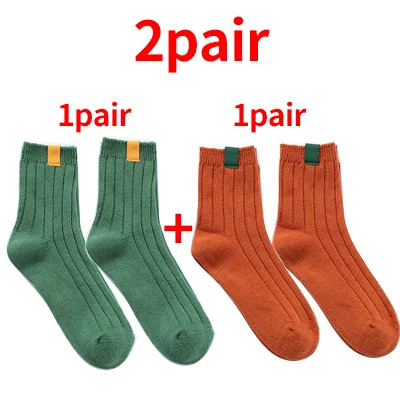 2pair Style 2 1/2 пары, женские повседневные хлопковые удобные короткие носки в полоску ярких цветов Harajuku Модные женские забавные носки 2 стиля, Meia - Цвет: 2pair Style 2