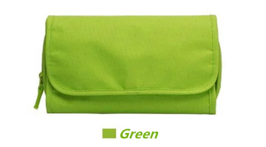 Green Акция 1 шт. мужской женский портативный органайзер туалетный мешок складной дорожный несессер 3 цвета - Цвет: Green