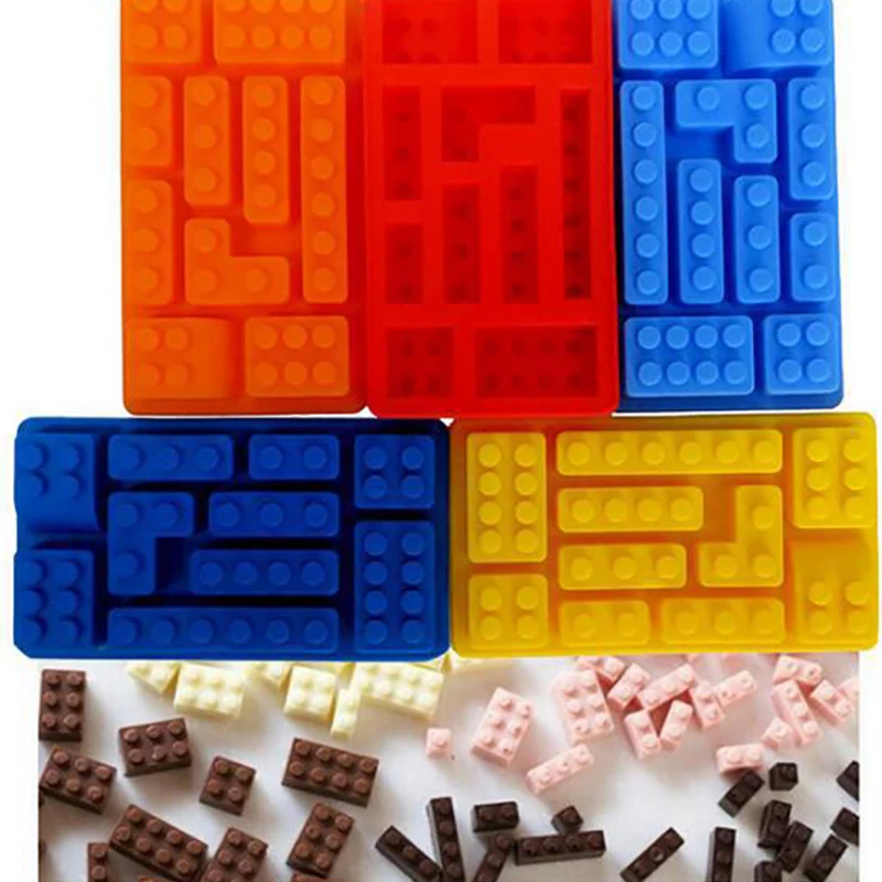 

1PCS Chocolate Silicone Mold Ice Cube Tray Cake Tools Fondant MouldsBrick Blocks Shaped Rectangular DIY JCFMJ130