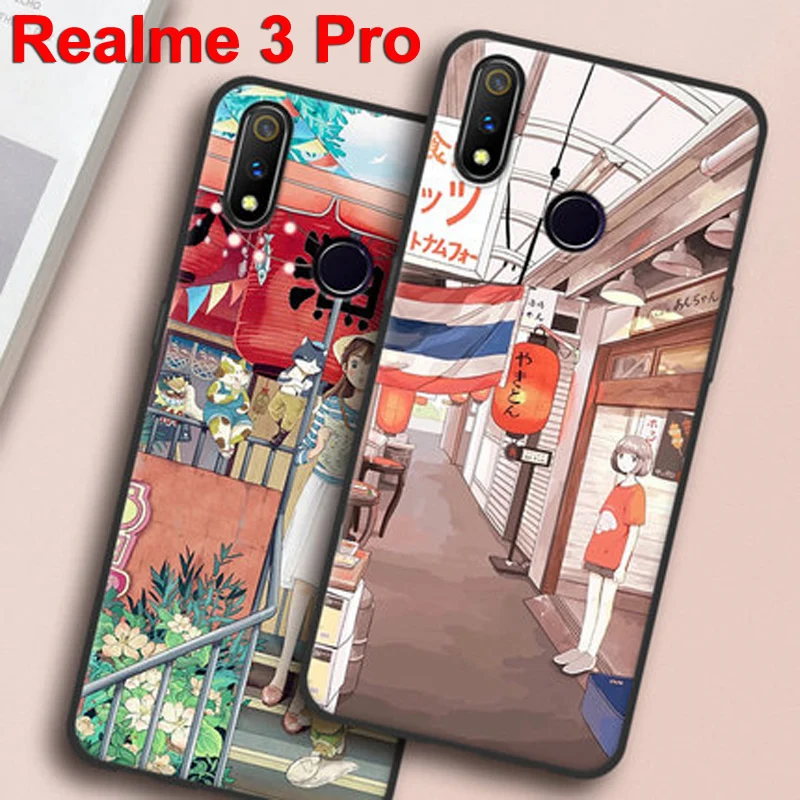 6," Coque Fundas для OPPO Realme 3 pro Чехол seven girl цветок Мягкий Силиконовый ТПУ чехол для телефона Realme3 pro защитные чехлы