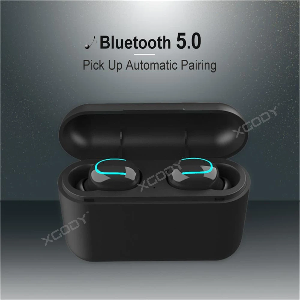 XGODY Q32 TWS беспроводные наушники Bluetooth V5.0 стерео HD микрофон одиночные для iphone Xiaomi phone
