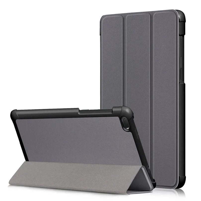 Grey Ультратонкий чехол для lenovo tab e7 tb-7104f 7 дюймов планшет из искусственной кожи с магнитной подставкой Чехол для lenovo tab e7 tb-7104 чехол - Цвет: Grey