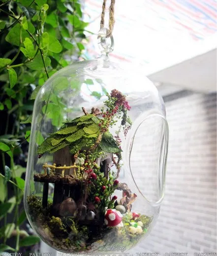 GN01 diy стеклянный шар деревянные кукольные домики миниатюрный кукольный домик набор-джунгли ведьма