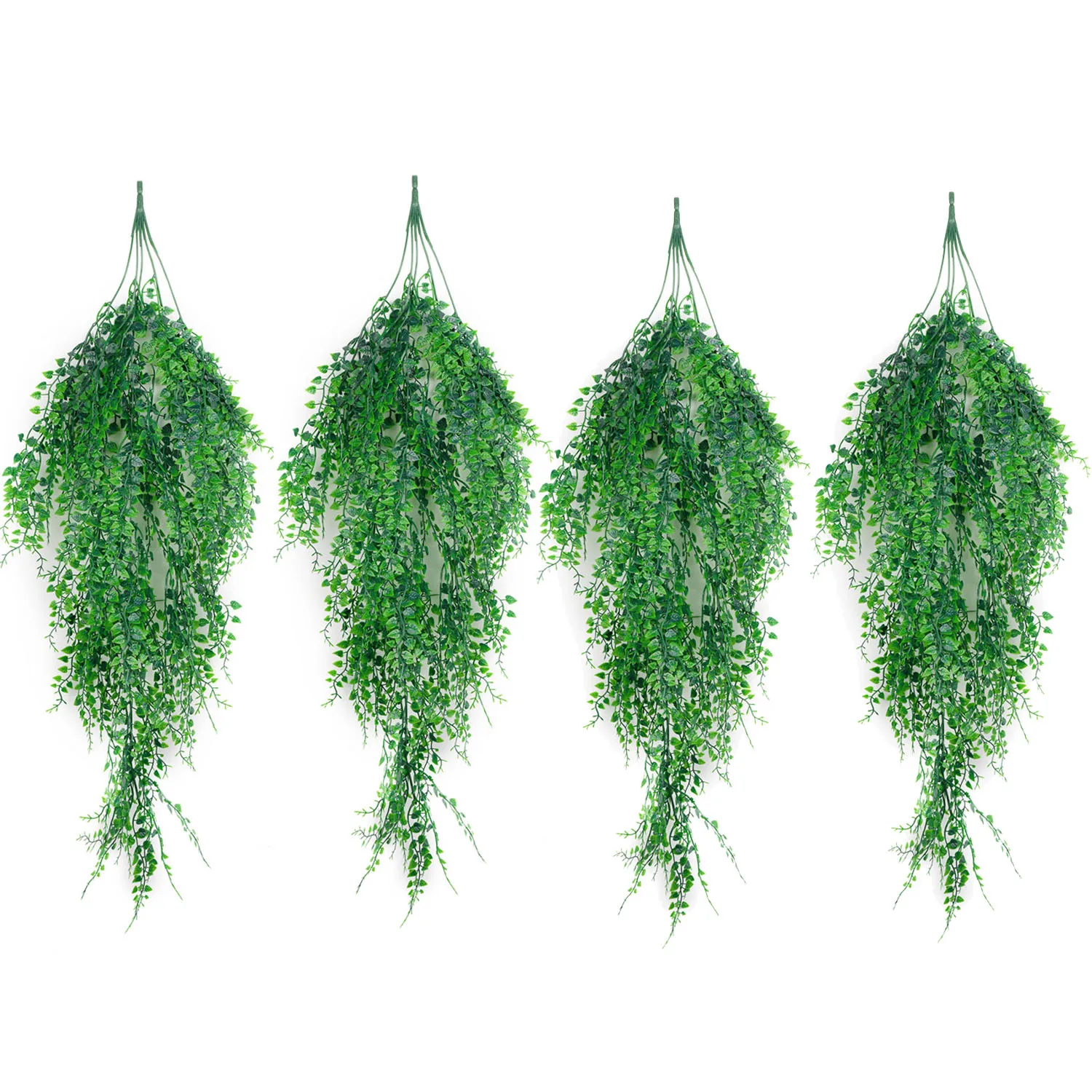 Green Artificial Hanging Plant Simulated Leaves Fake Ivy Fake Hanging Plants For Wedding Home Decor - Цвет: 4PCS