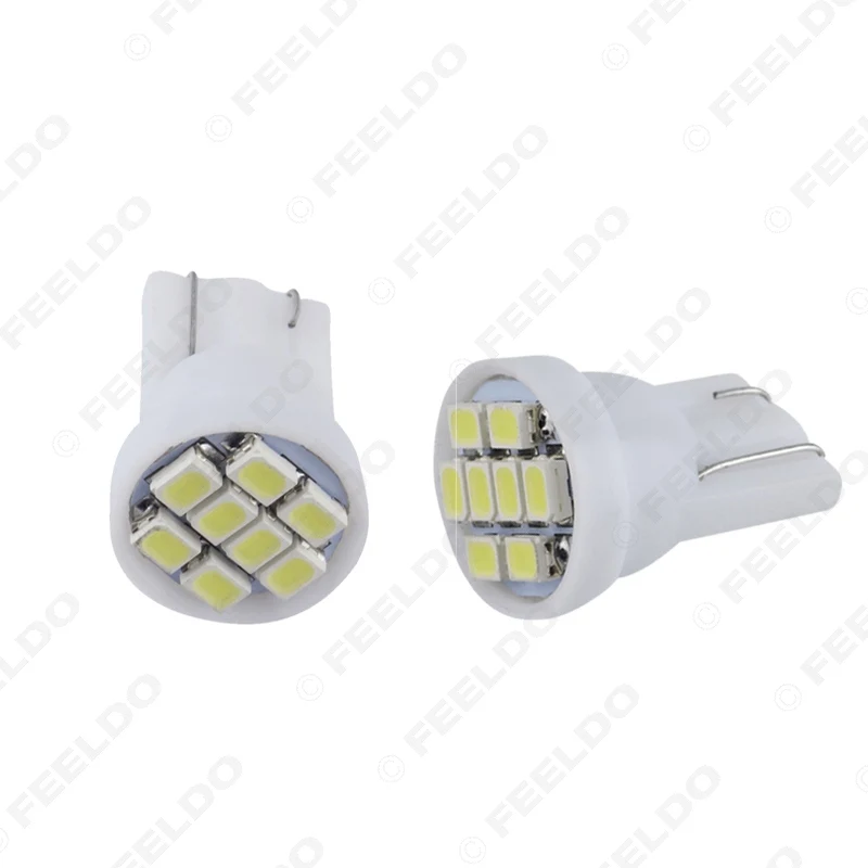 10 шт. белые T10 W5W 194 168 1206 8 SMD светодиодные автомобильные 12 В лампы для инструментов