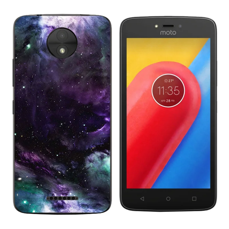 Силиконовый чехол для Motorola Moto C 2017 с принтом волны мягкий ТПУ телефона XT1750 XT1754 5 0 |