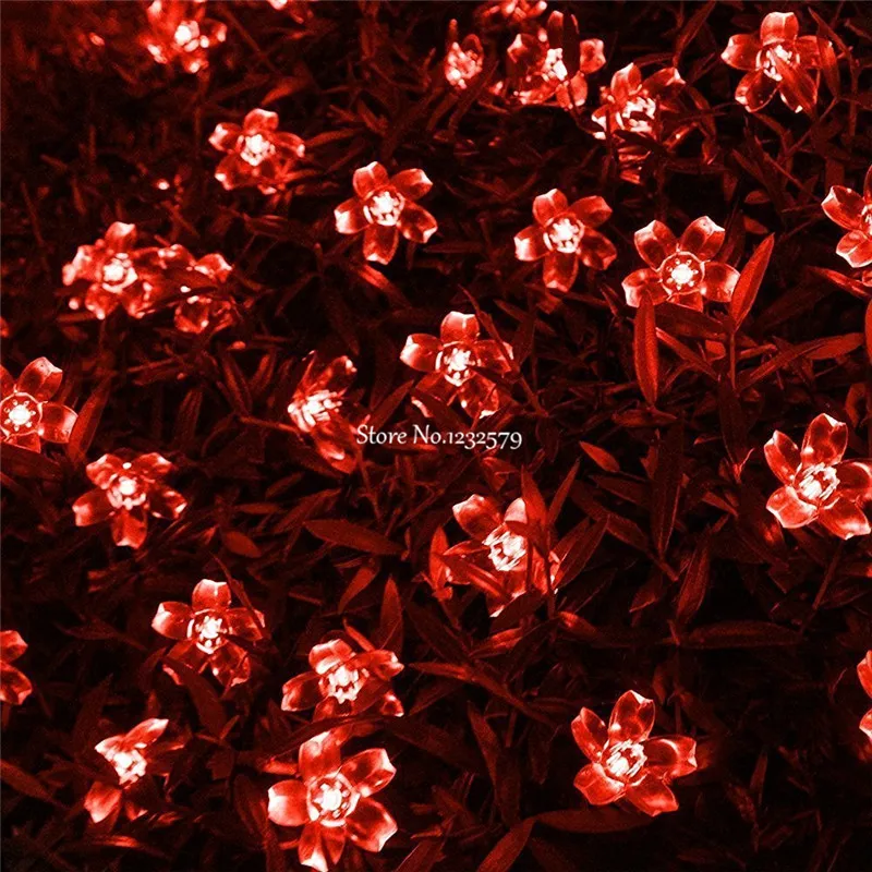 Светодиодная гирлянда с цветами вишни 10/20/30 м 100/200/300 светодиодов|lamp garland|led fairy string