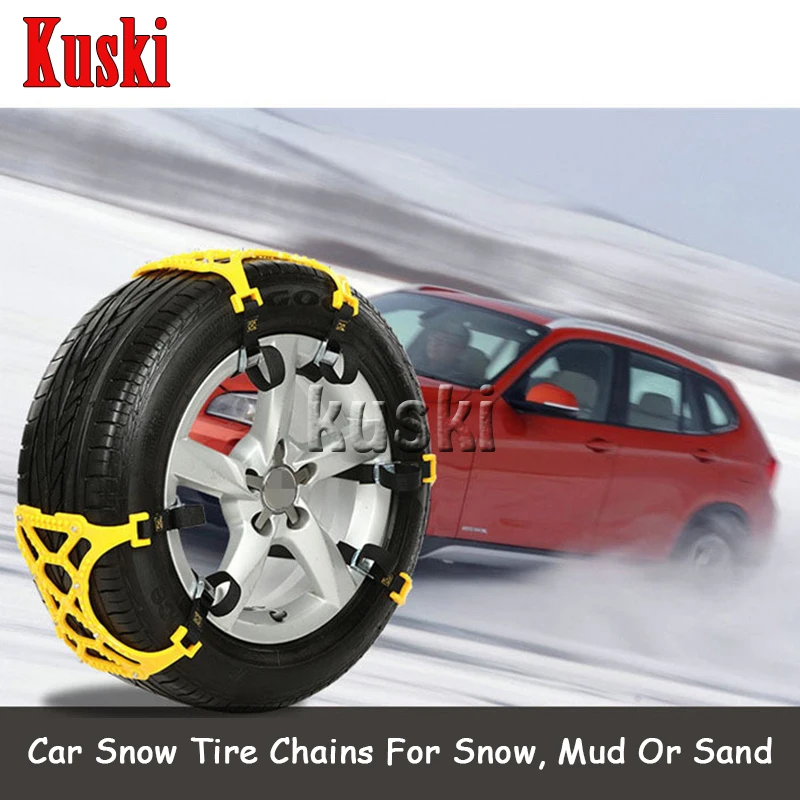 

6X Car Snow Tire Anti-skid Chains For Toyota Corolla Avensis RAV4 Yaris Auris Hilux Prius verso For Buick Excelle Encore