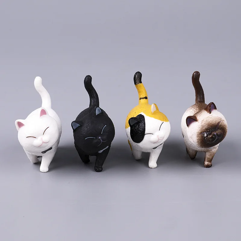 Игрушечная фигурка кошки 9 шт. миниатюрный реалистичный котенок украшение