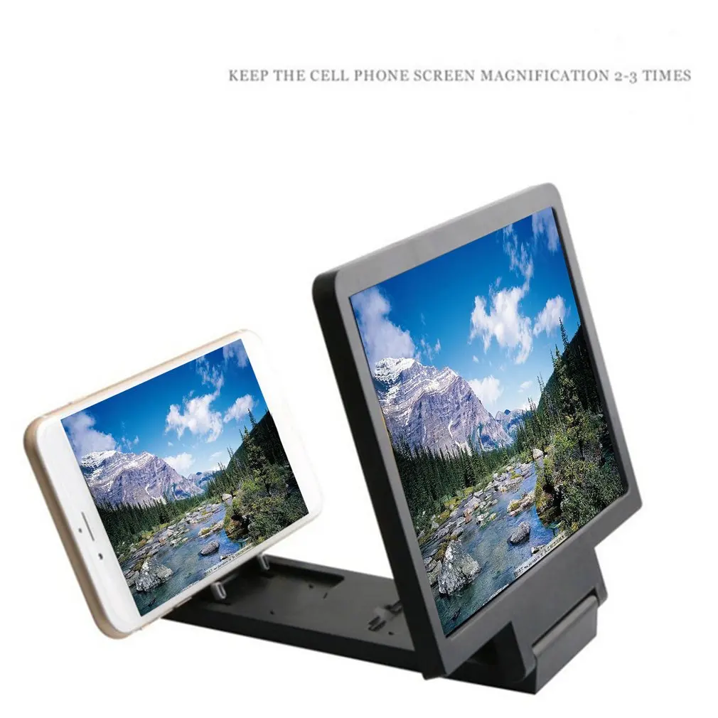 Mobile Phone Screen Magnifier Eyes Protection Display 3D Video Amplifier Folding Enlarged Expand Stand Holder | Мобильные телефоны